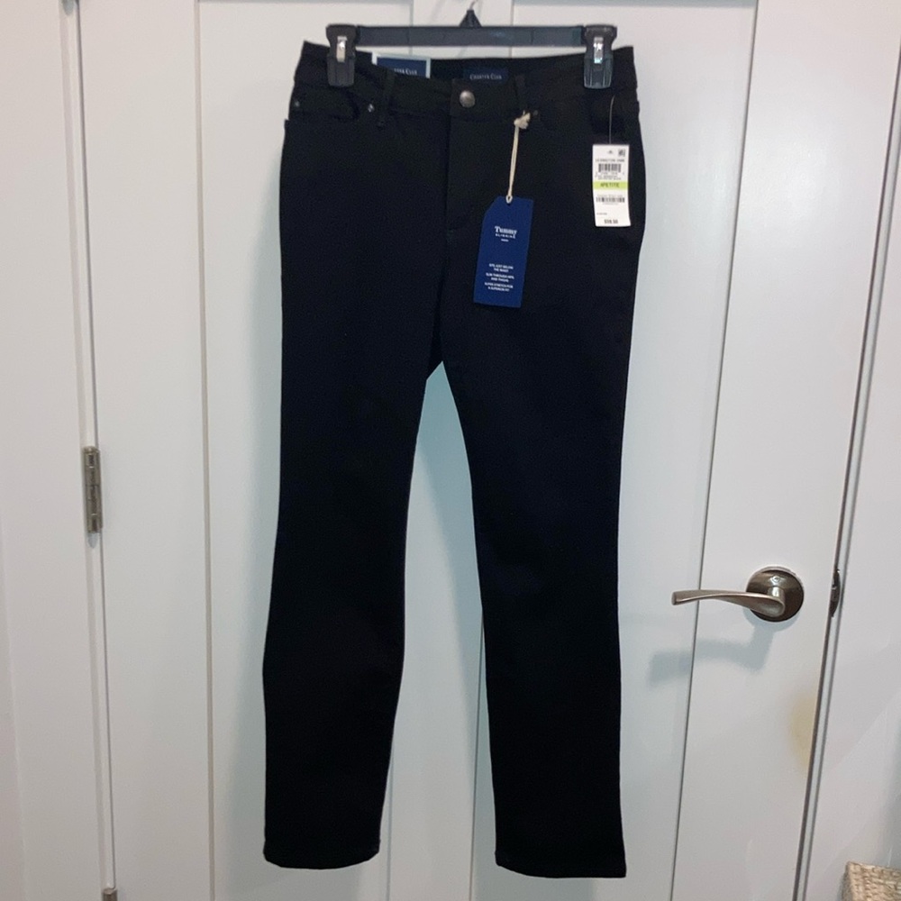 Charter Club Petite Black Slim Jeans Classic Style NWTJ